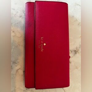 Kate Spade Cherry Red Clutch